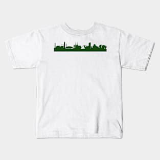 EINDHOVEN skyline in forest green Kids T-Shirt